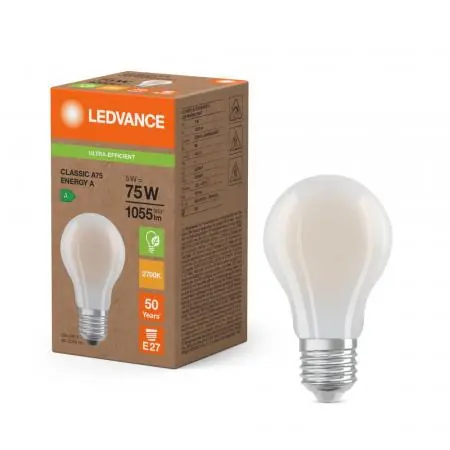 Expressversand Ledvance E27 Besonders effiziente LED Lampe Classic mattiert 5W wie 75W 2700K warmweißes Licht
